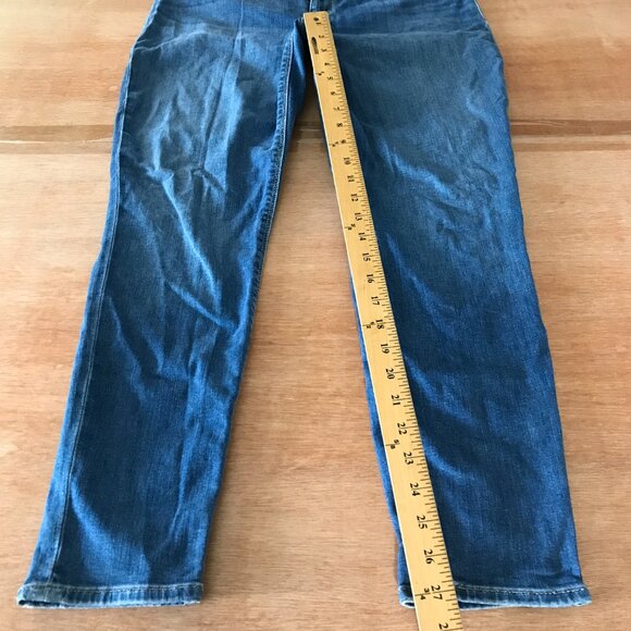 Hudson Mid Rise Ankle Natalie Super Skinny Jeans Women 32 Blue Preppy Stretch - Picture 7 of 12